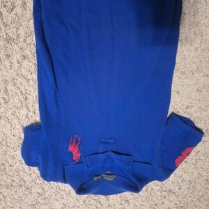 Polo Ralph Lauren Blue Polo Shirt with Red Logo